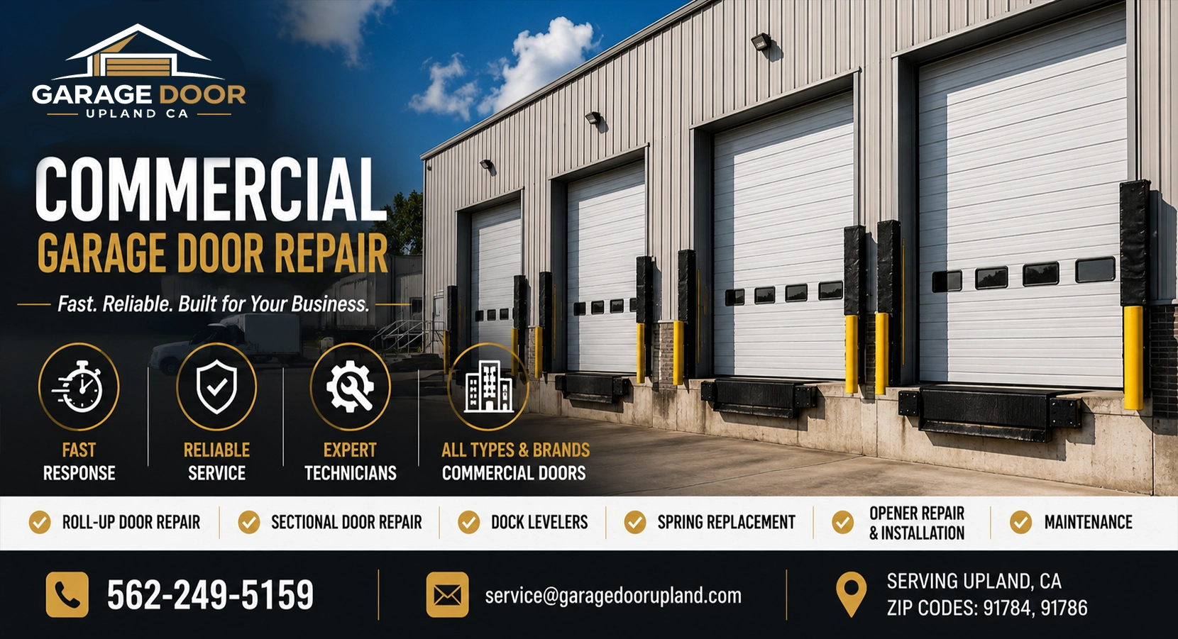 Commercial garage door repair